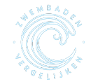 Zwembad vergelijker rond logo